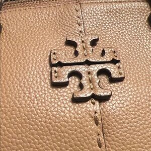 Tory Burch Pebbled Leather Bag in Brown